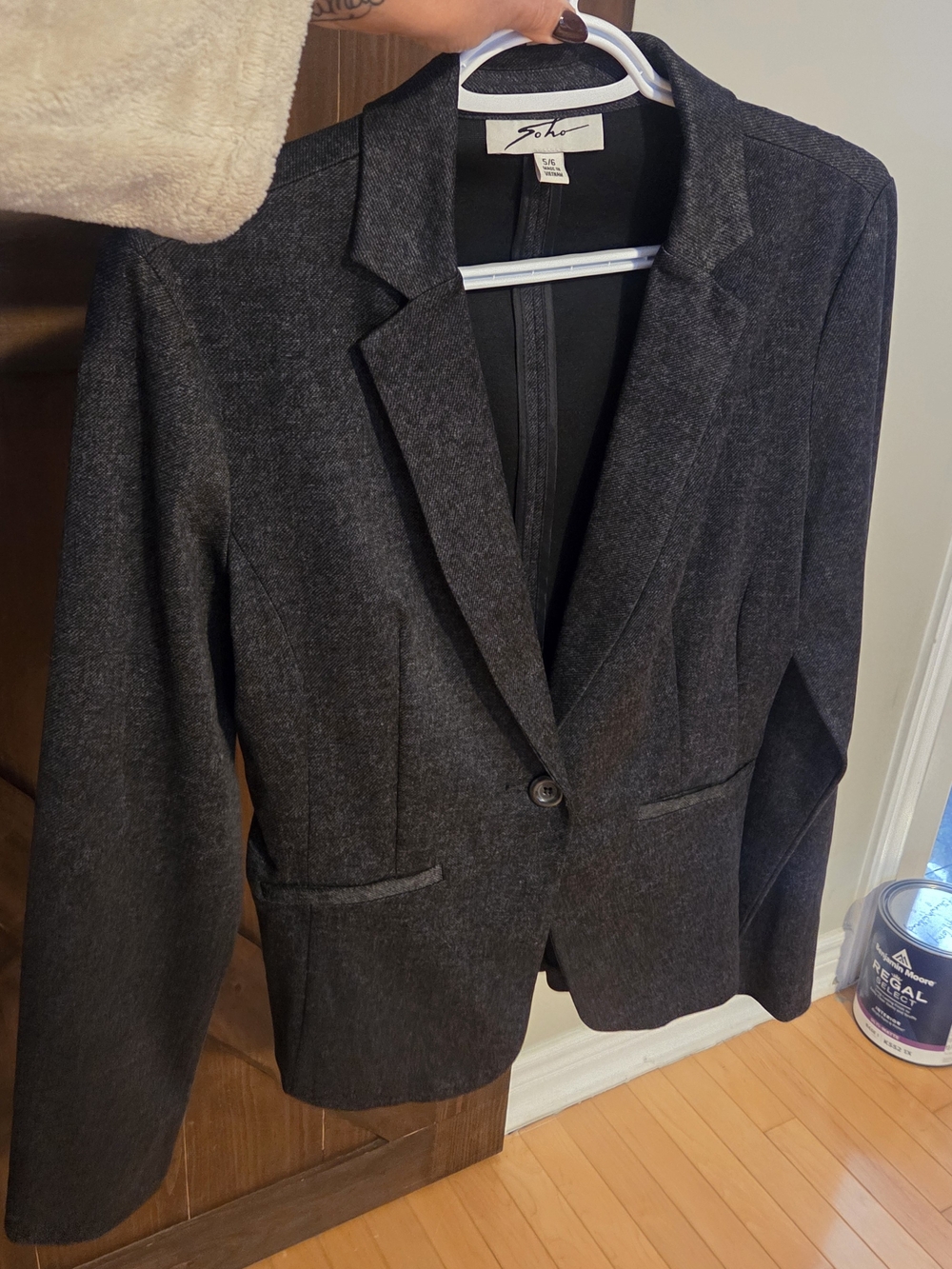 Soho Dark Charcoal Tailored Blazer